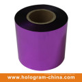 Aluminio en relieve Tamper Evident Purple Foil